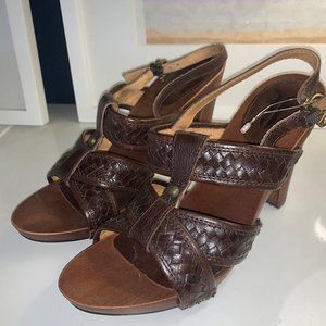 Frye Dolly Woven Block Heel